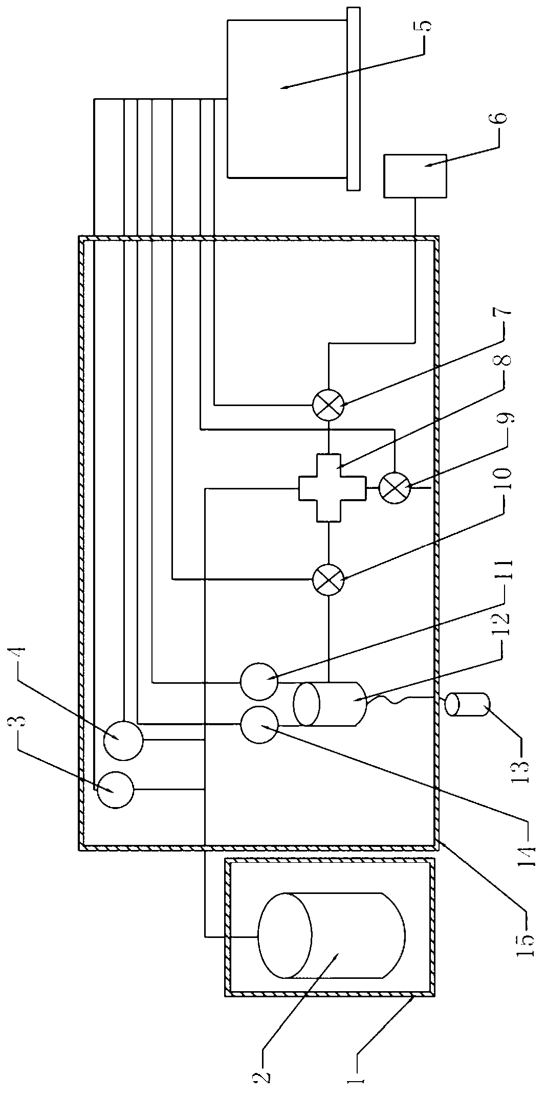 Novel shale gas content tester and shale gas content detecting method