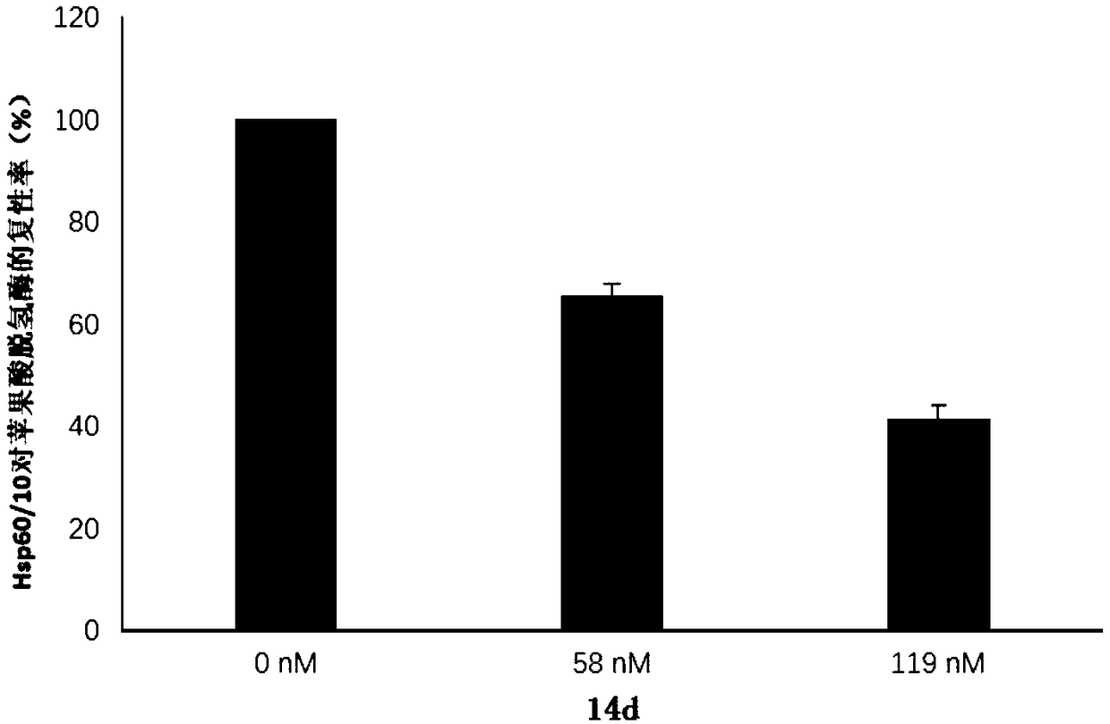 Flavone alkoxy phosphoramidate derivative for targeted Hsp60, preparation and application