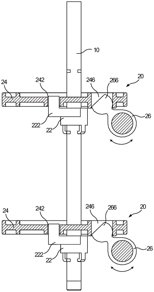 Linkage mechanism of switching device group and switching device group thereof