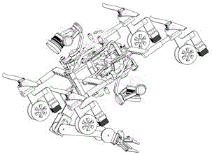 Special robot for inspecting and deicing high-voltage line