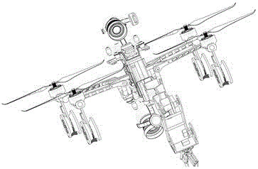 Special robot for inspecting and deicing high-voltage line