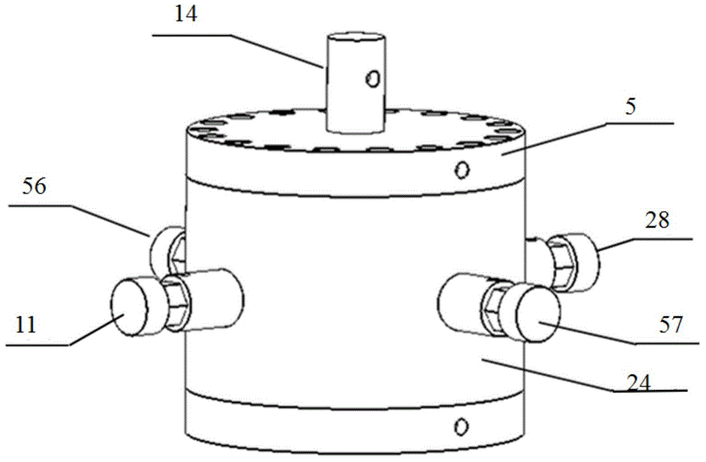 Multidimensional-loading and unloading multiphase porous media strong-coupling damage and porous flow experimental system and method