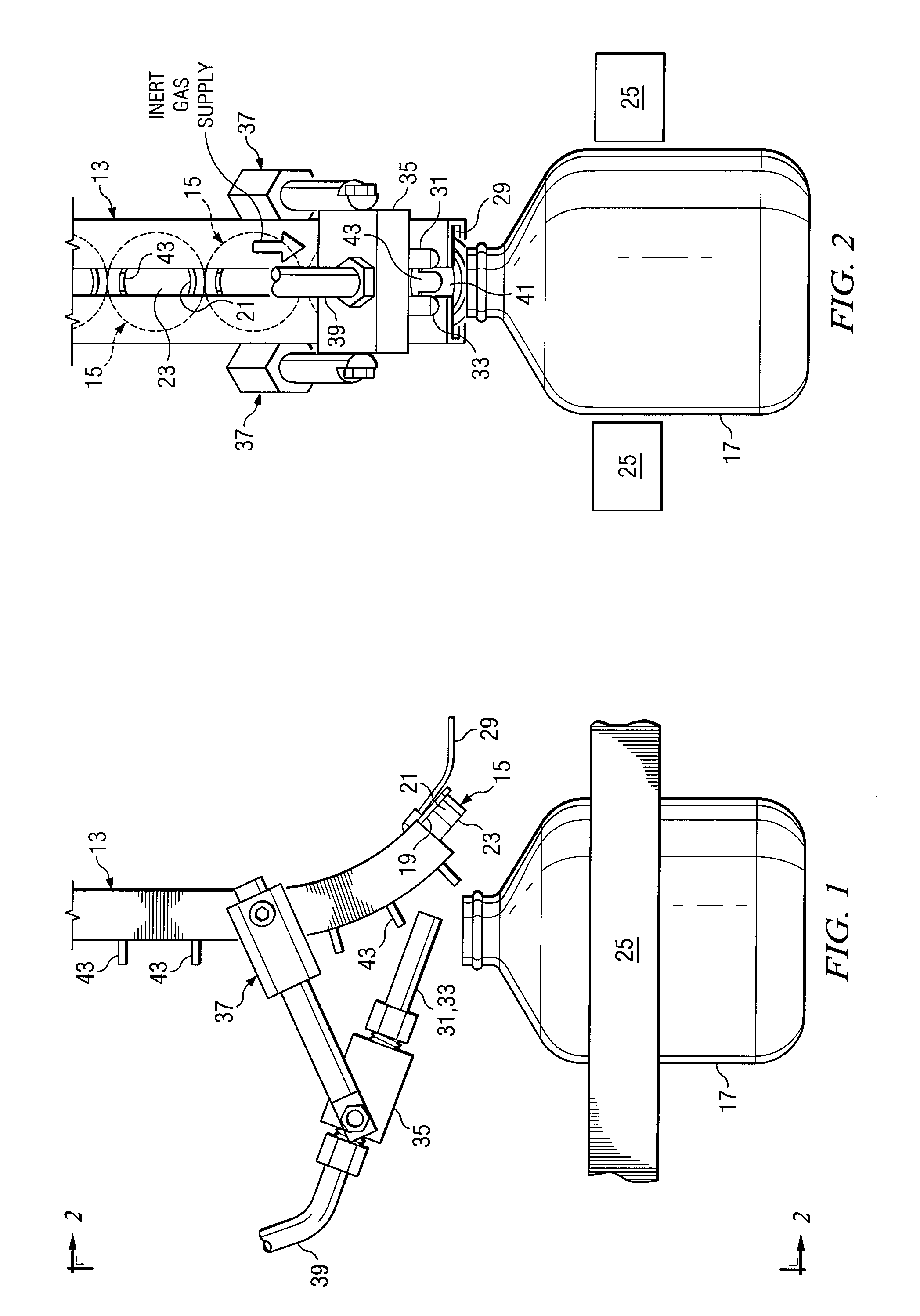 Method and Apparatus for Flushing a Container with an Inert Gas