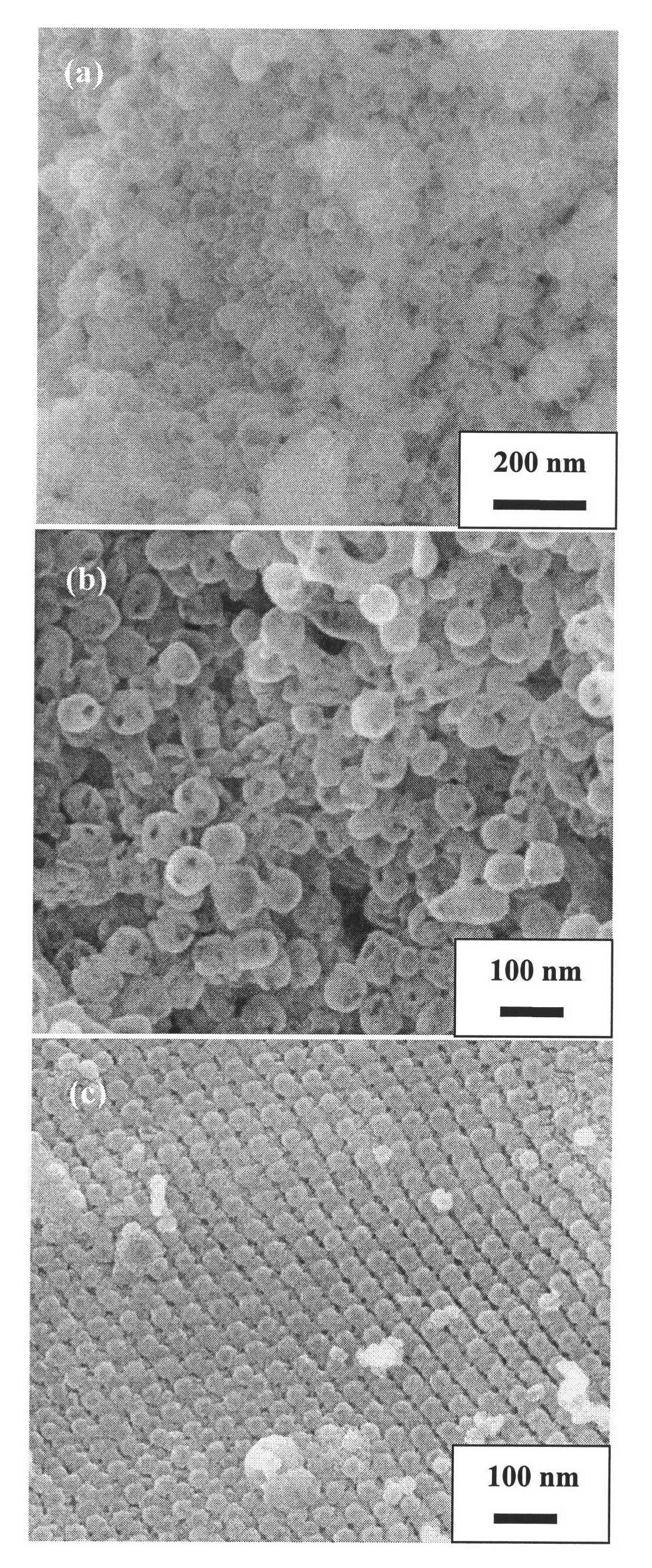 Method for preparing perovskite oxide LaMnO3 hollow spheres