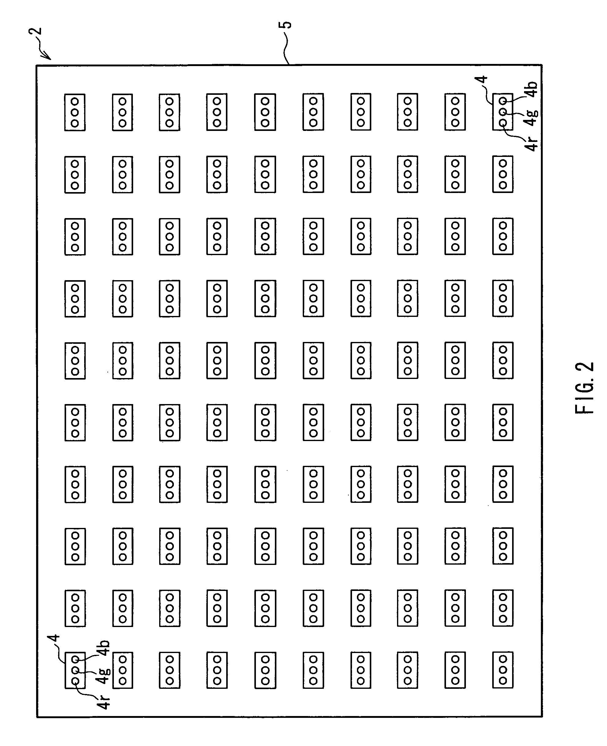 Field sequential display device having longer black insertion period and a plurality of display areas