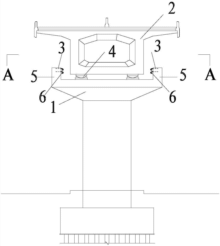 Buffer energy dissipation and anti-collision bridge anti-seismic block structure