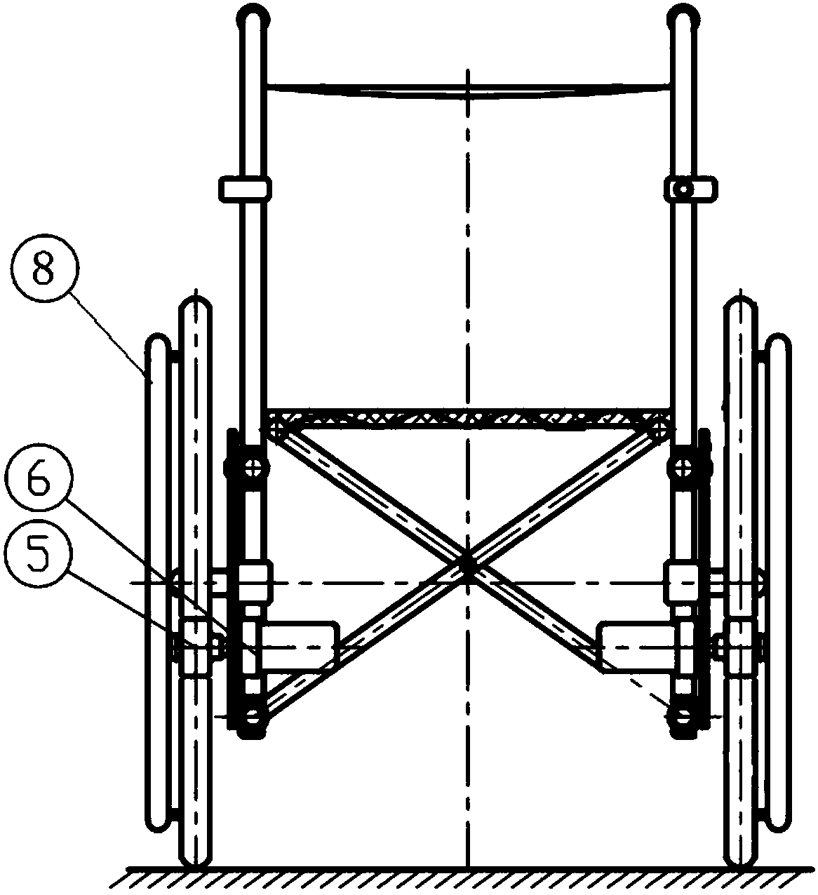 Wheel driving device and electric wheelchair provided with same