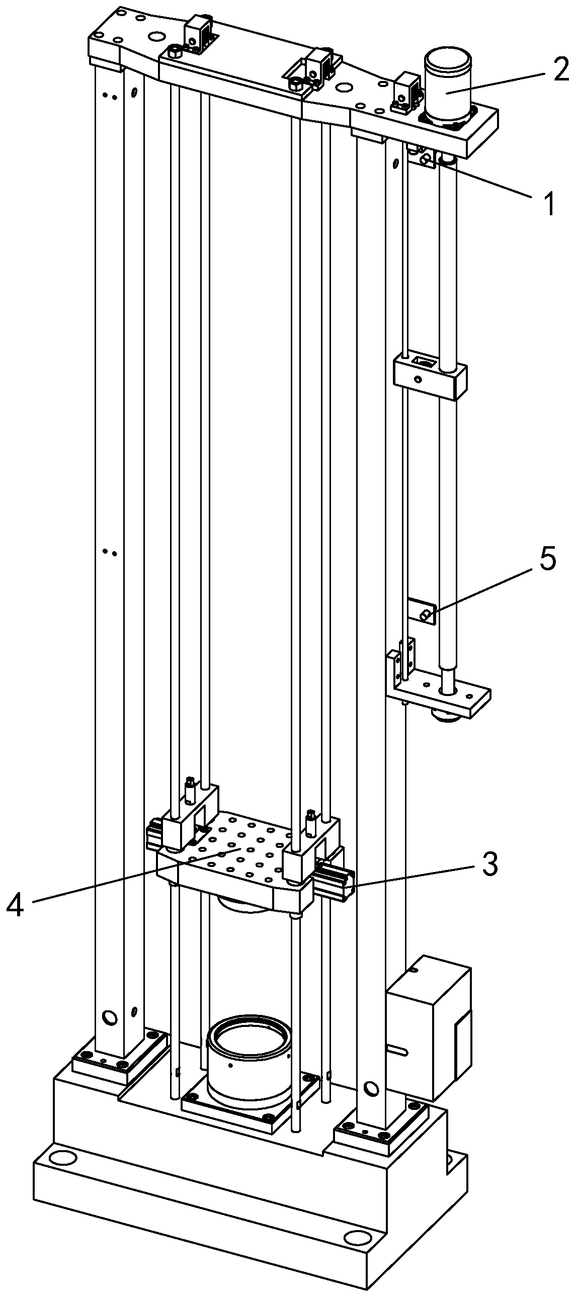 Control device of small impact test bed and control method thereof