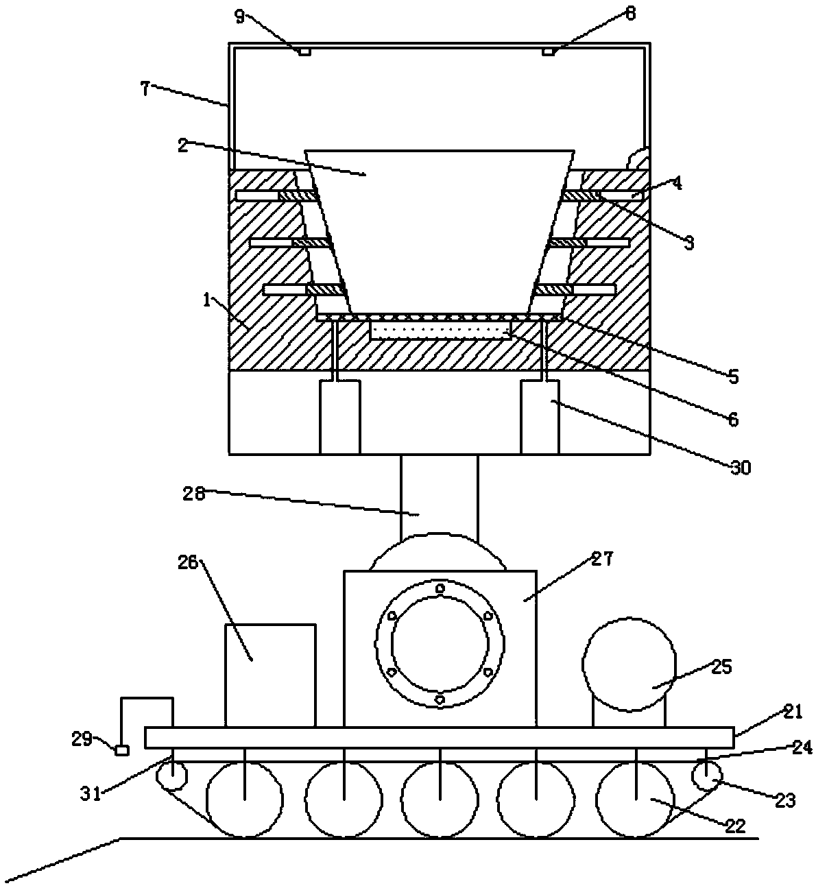 Anti-fog chemical liquid transport robot