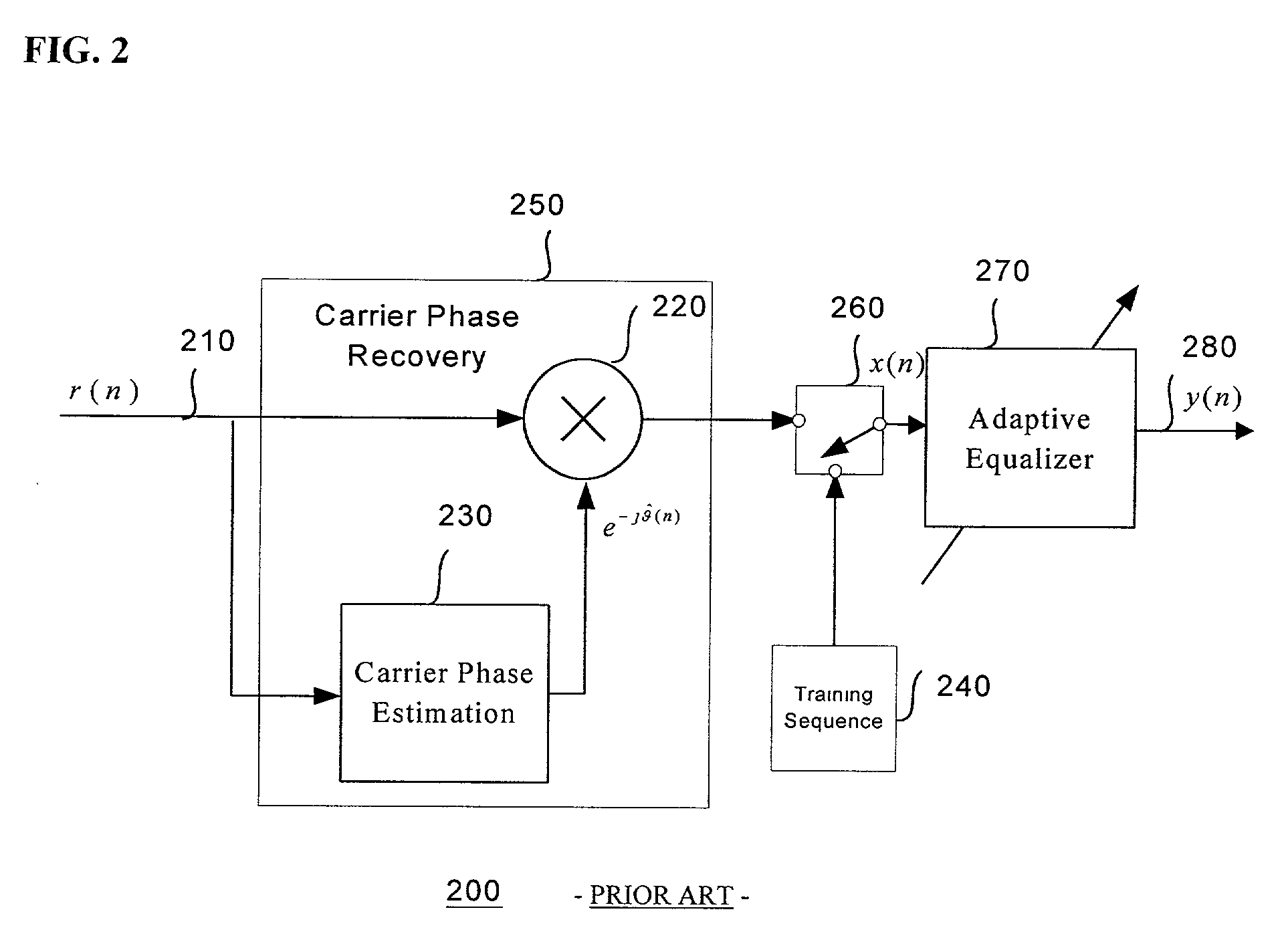 Adaptive equalizer system for short burst modems and link hopping radio networks