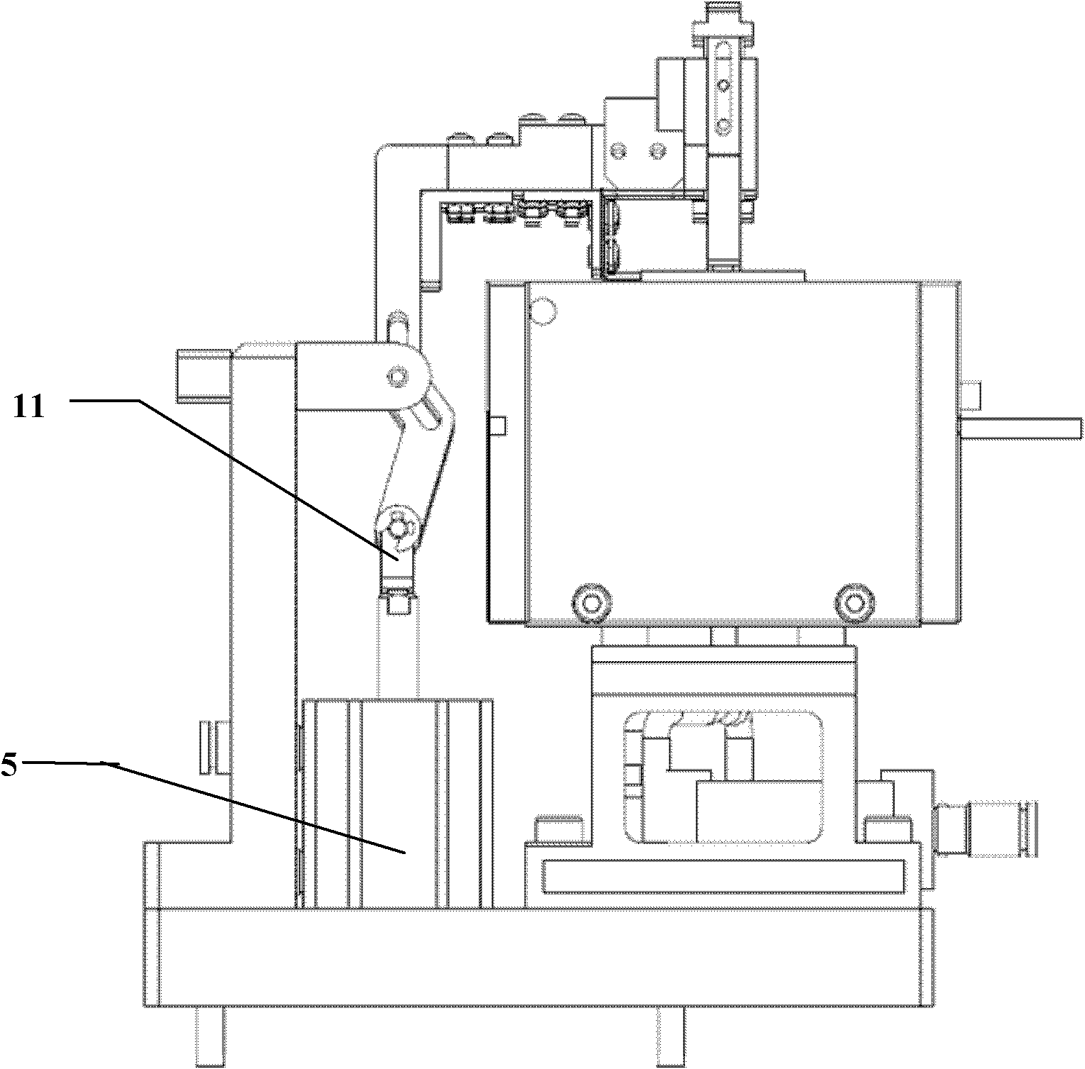 Heating imposing electric device of long glass column anodic bonding