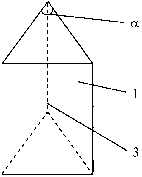 Column-shaped electromagnetic wave stealth device with four-direction stealth effects