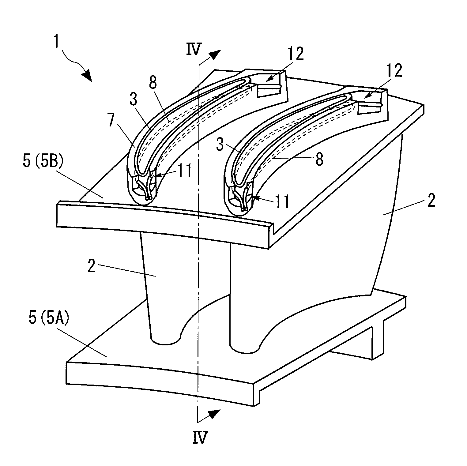 CMC turbine stator blade