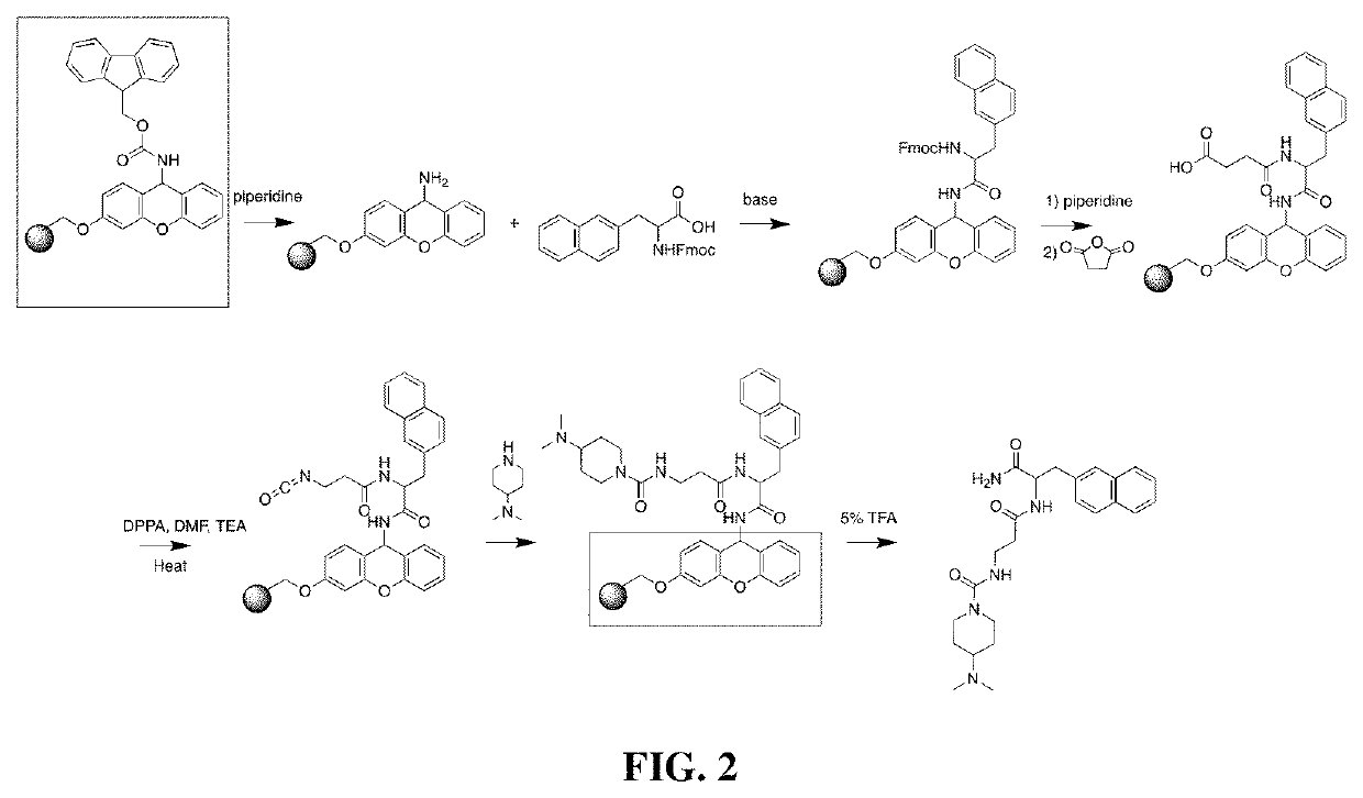 High-throughput method to rapidly add chemical moieties to a small molecule library