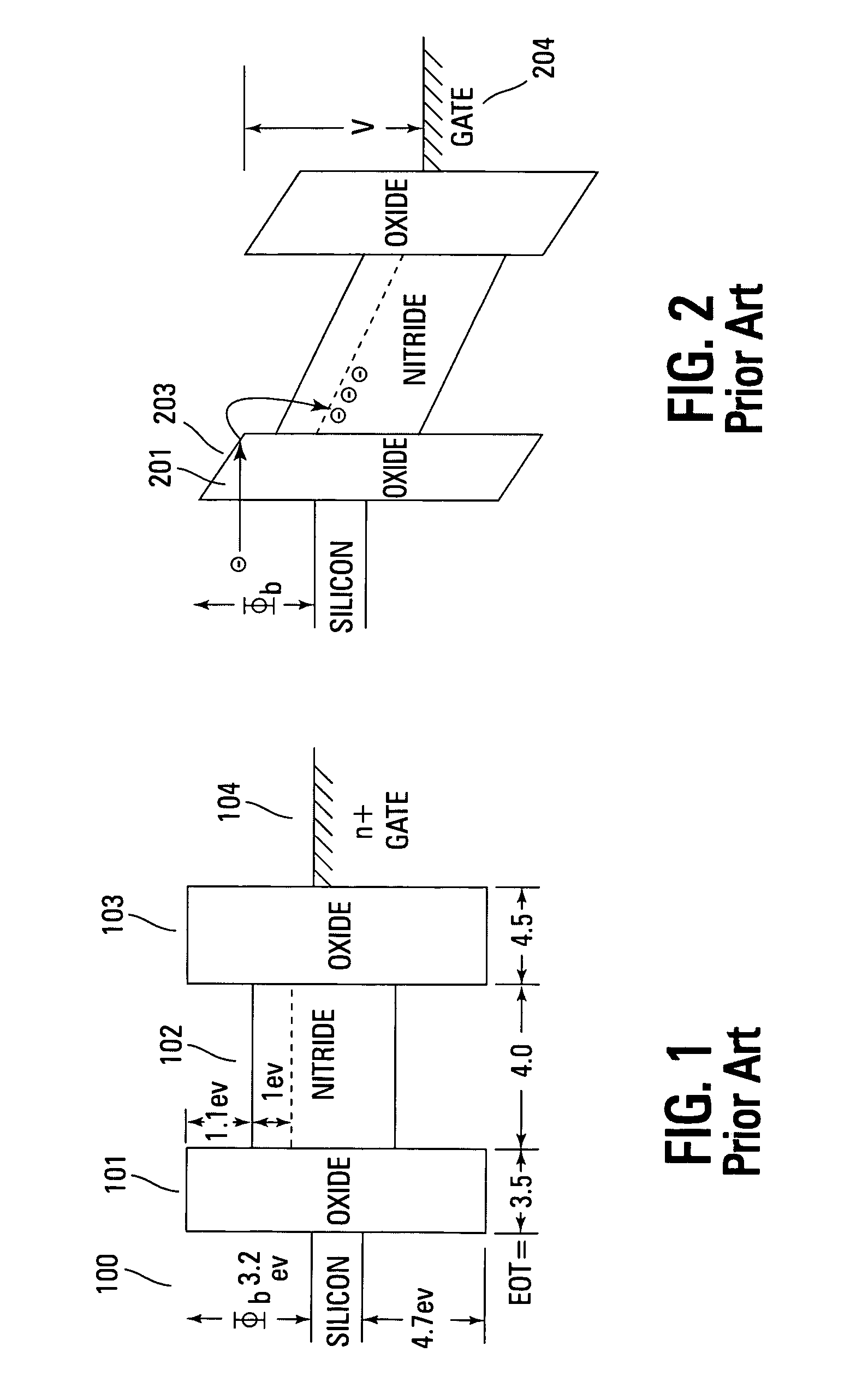 Band engineered nano-crystal non-volatile memory device utilizing enhanced gate injection