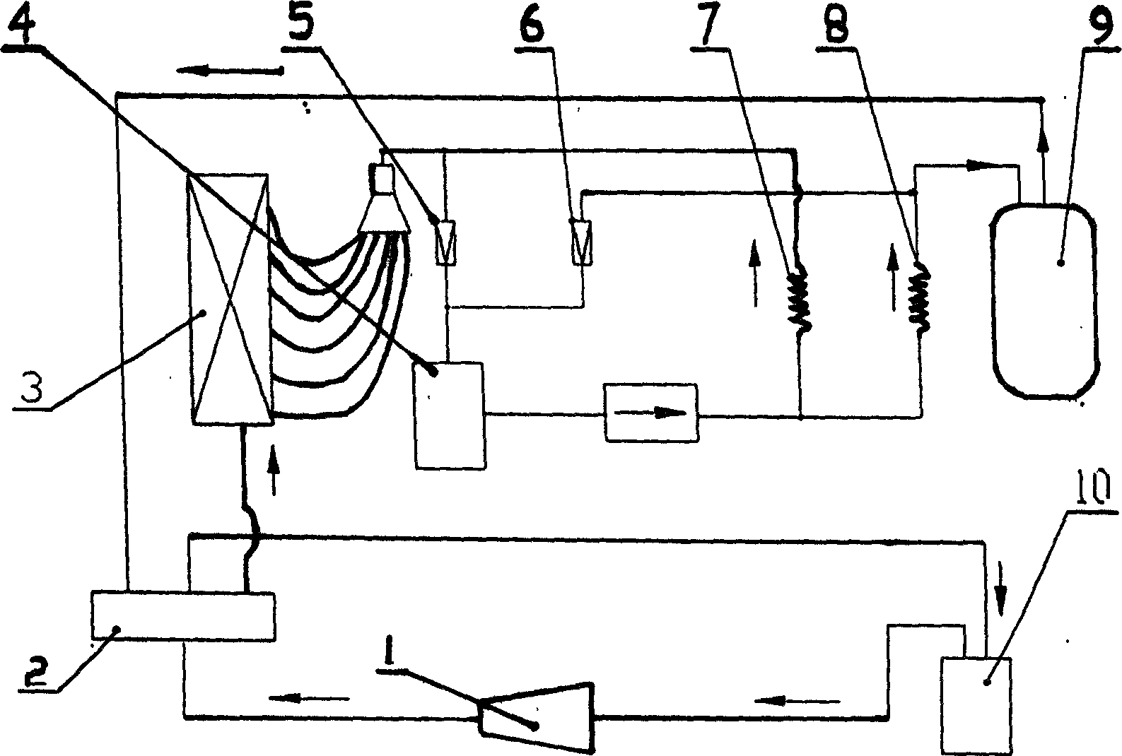 Defroasting method of air cooling heat pump system and its defroasting device