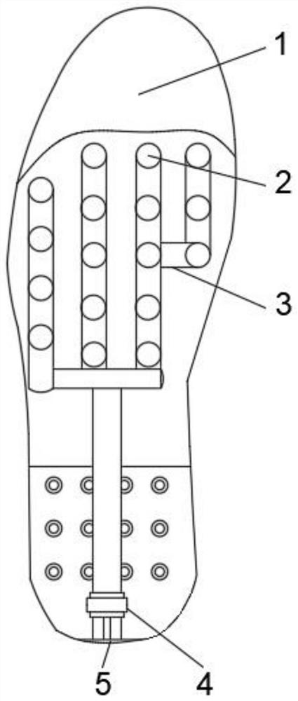 High-elasticity and perspiring sole and preparation method thereof