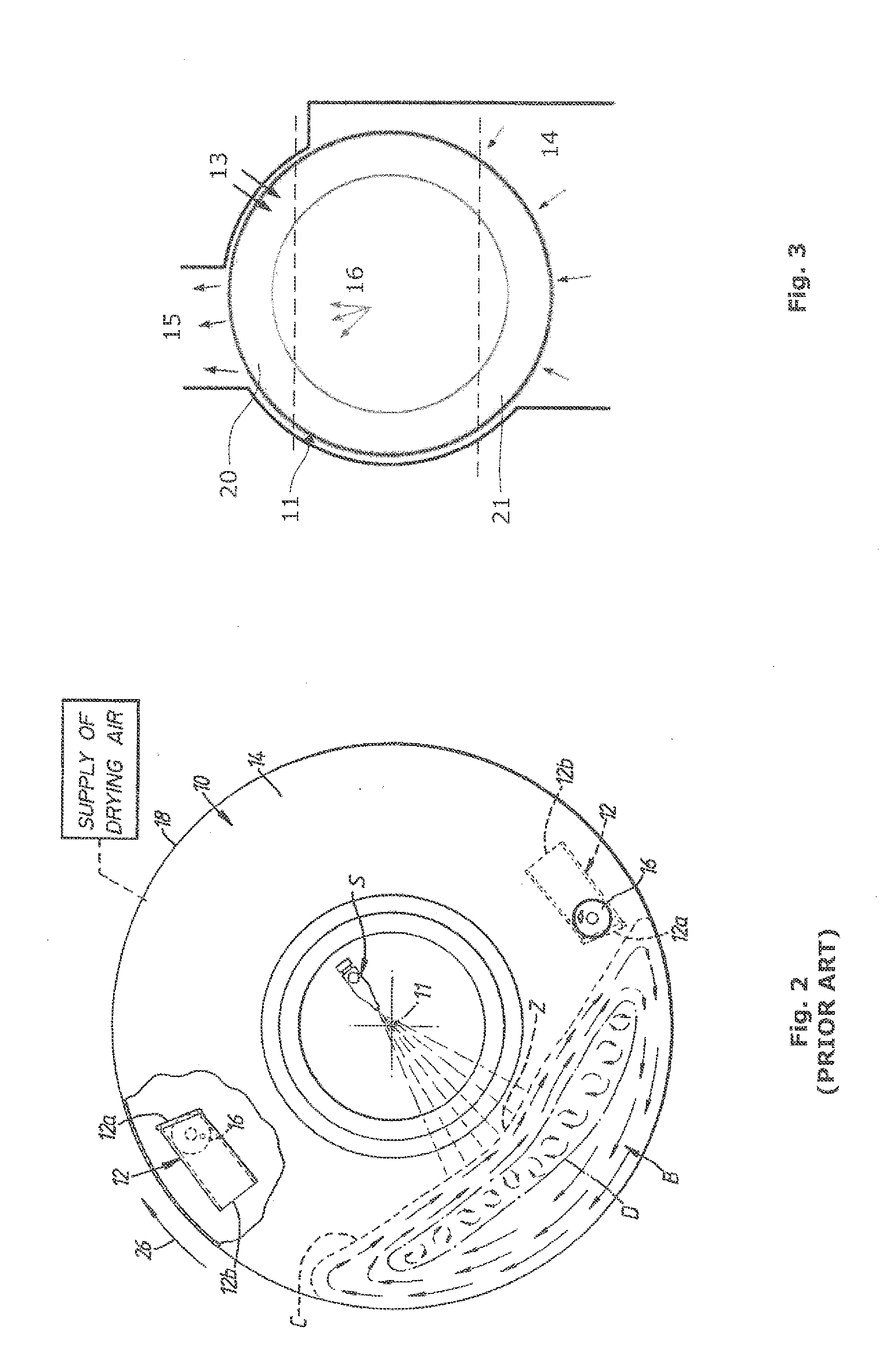 Method and a drum coater for coating small items, such as tablets, and a coating system comprising such drum coaters