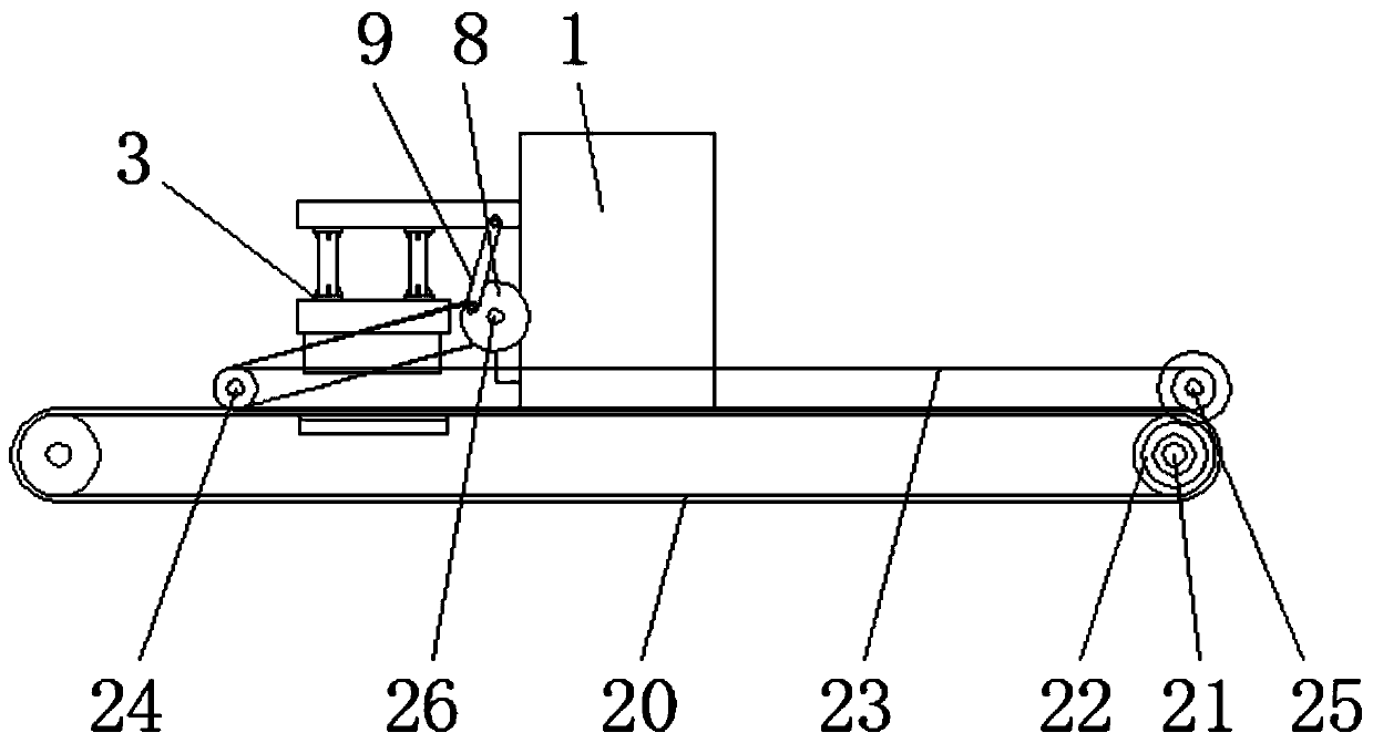 Deoxidizing agent synchronous feeding mechanism for food sealing bag packaging processing