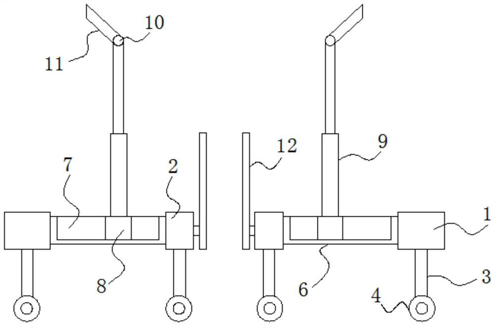 A kind of peach tree growth supporting device