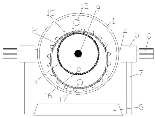 Squeezing and filtering mechanism for raspberry wine brewing