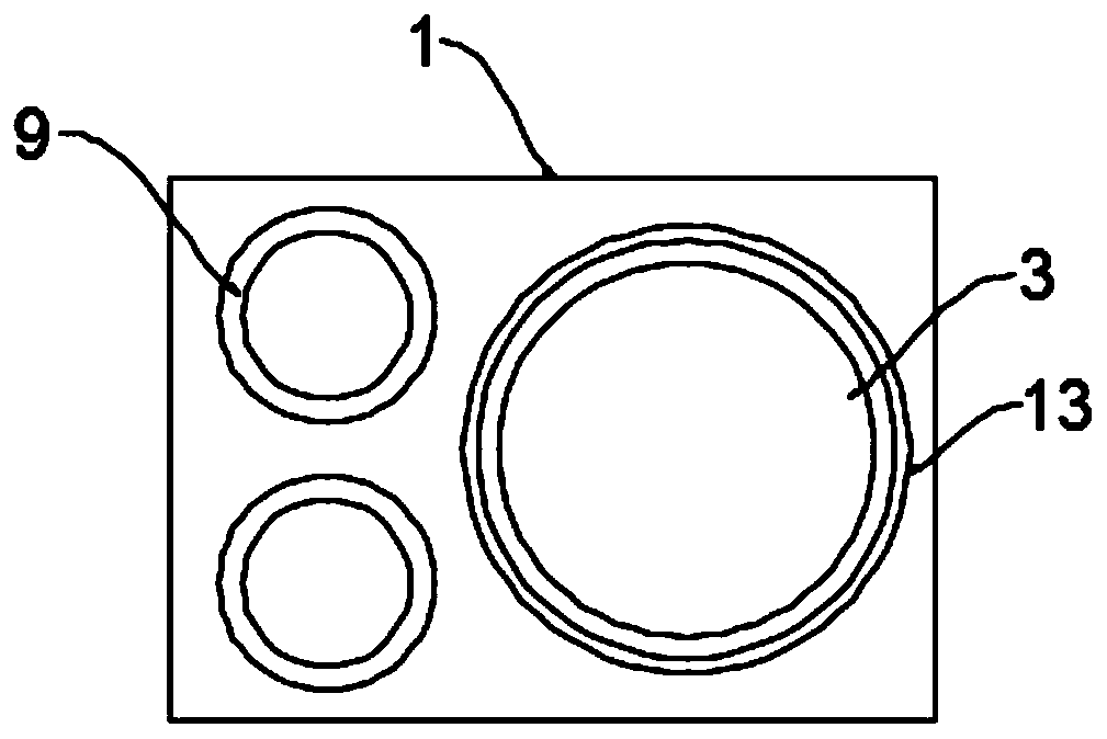 Carriage inside rubbish accumulation device for automobile