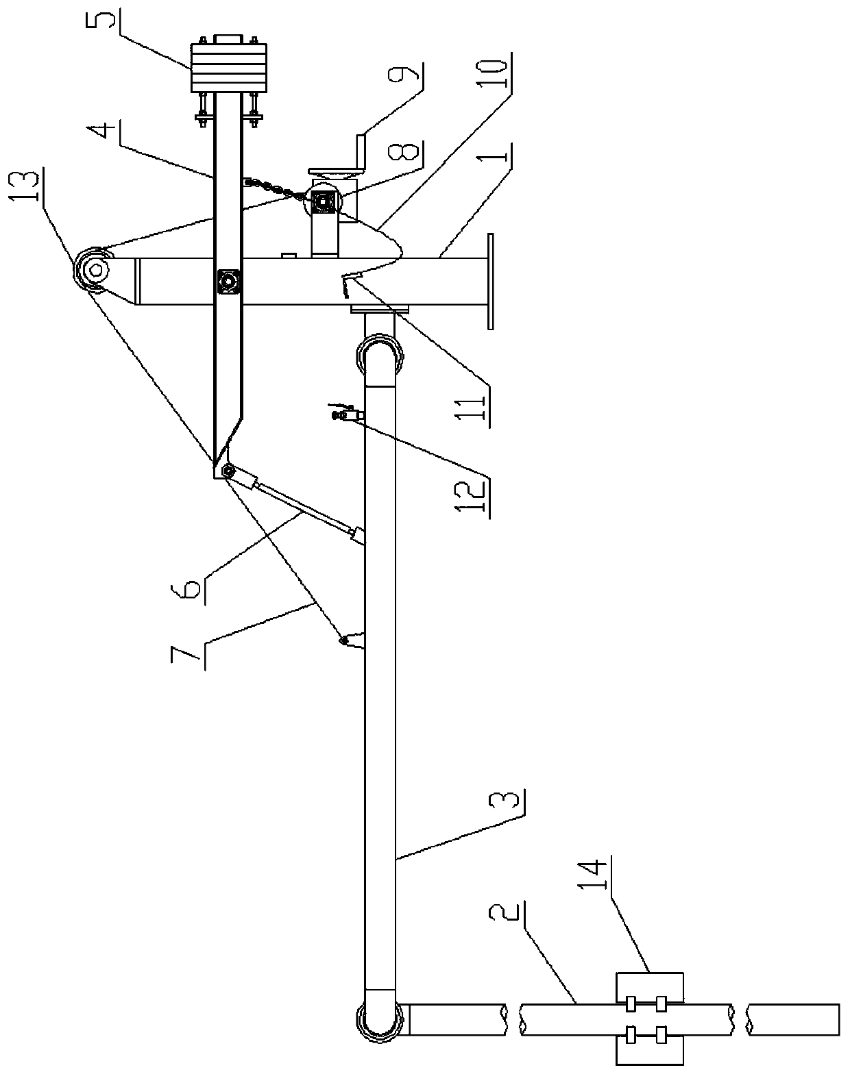 Counterweight balance water intake apparatus