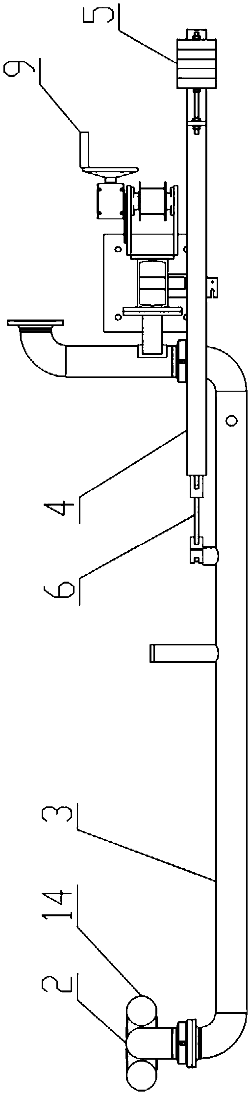 Counterweight balance water intake apparatus