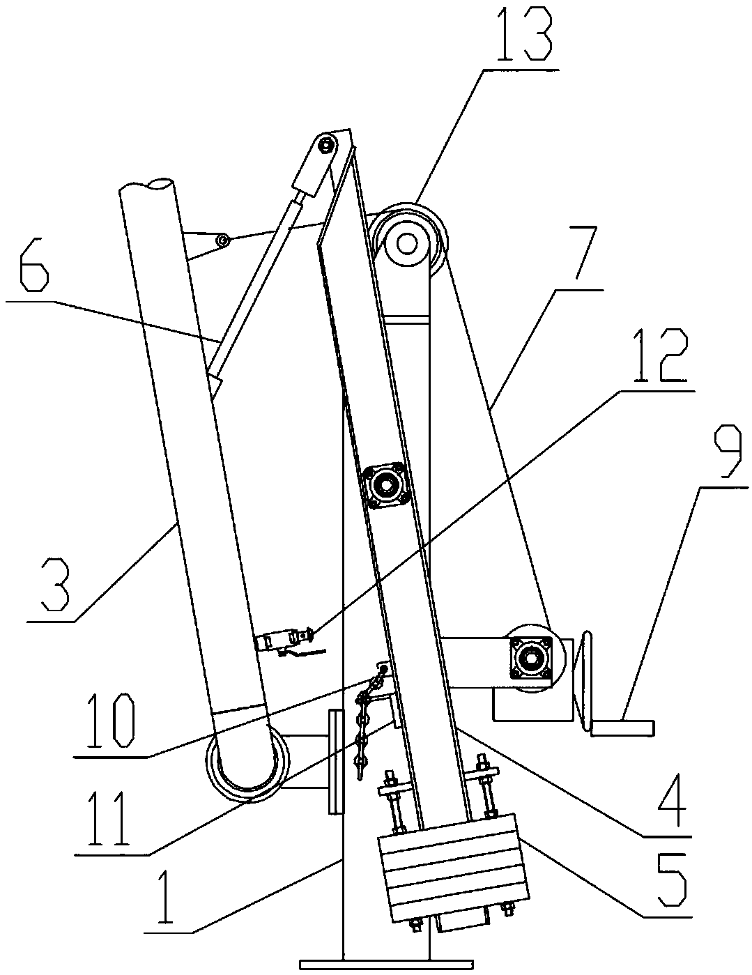 Counterweight balance water intake apparatus