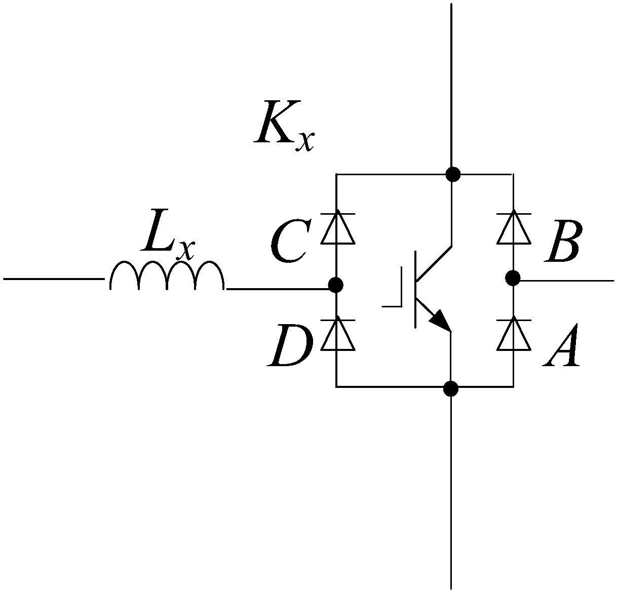 Charge circuit structure with three-phase electric power