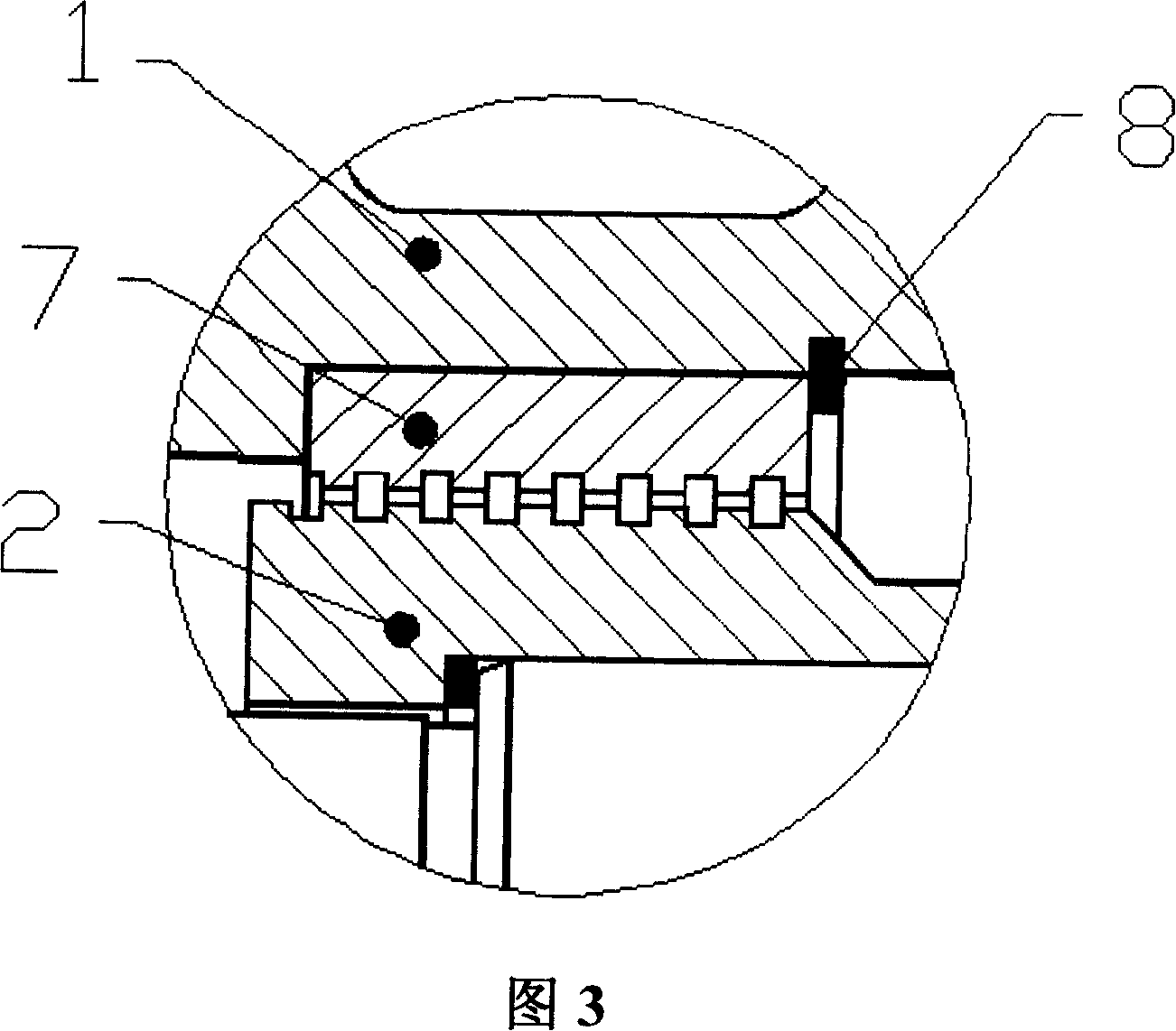 Sealing structure of single-stage single-suction centrifugal pump for chemical procedure