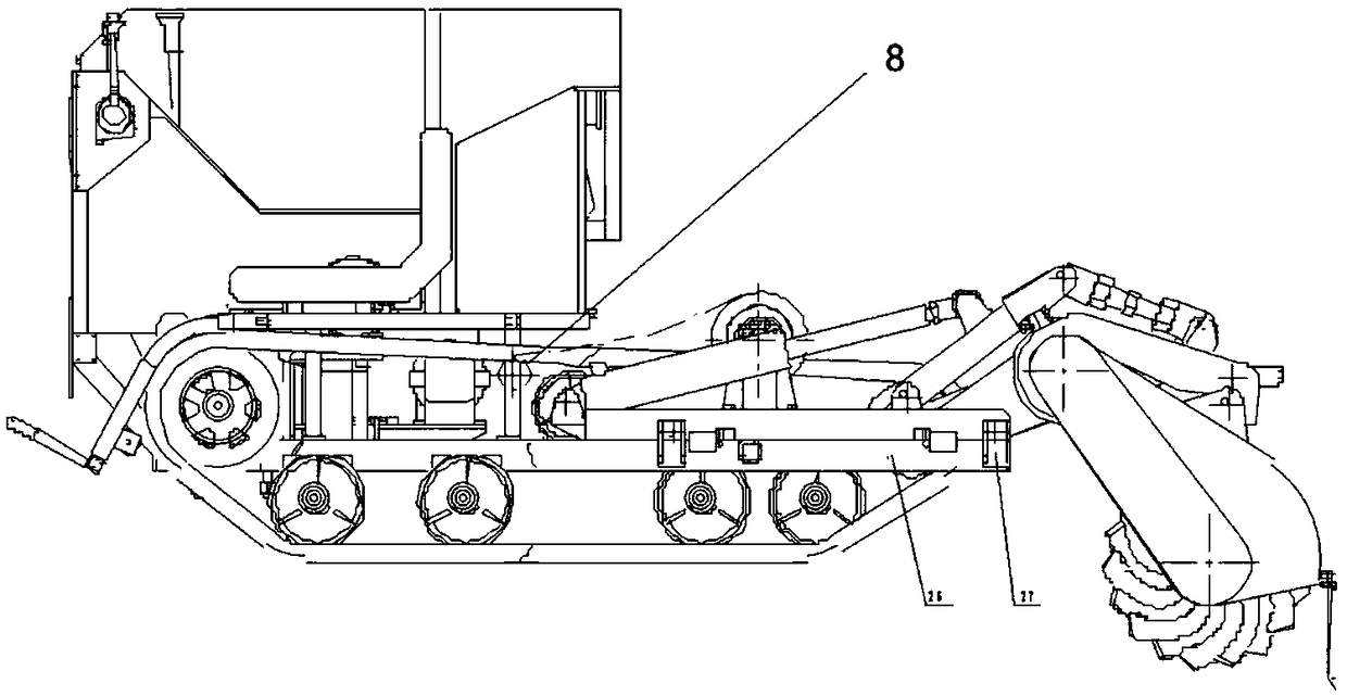 Rotary tiller with lateral movement function