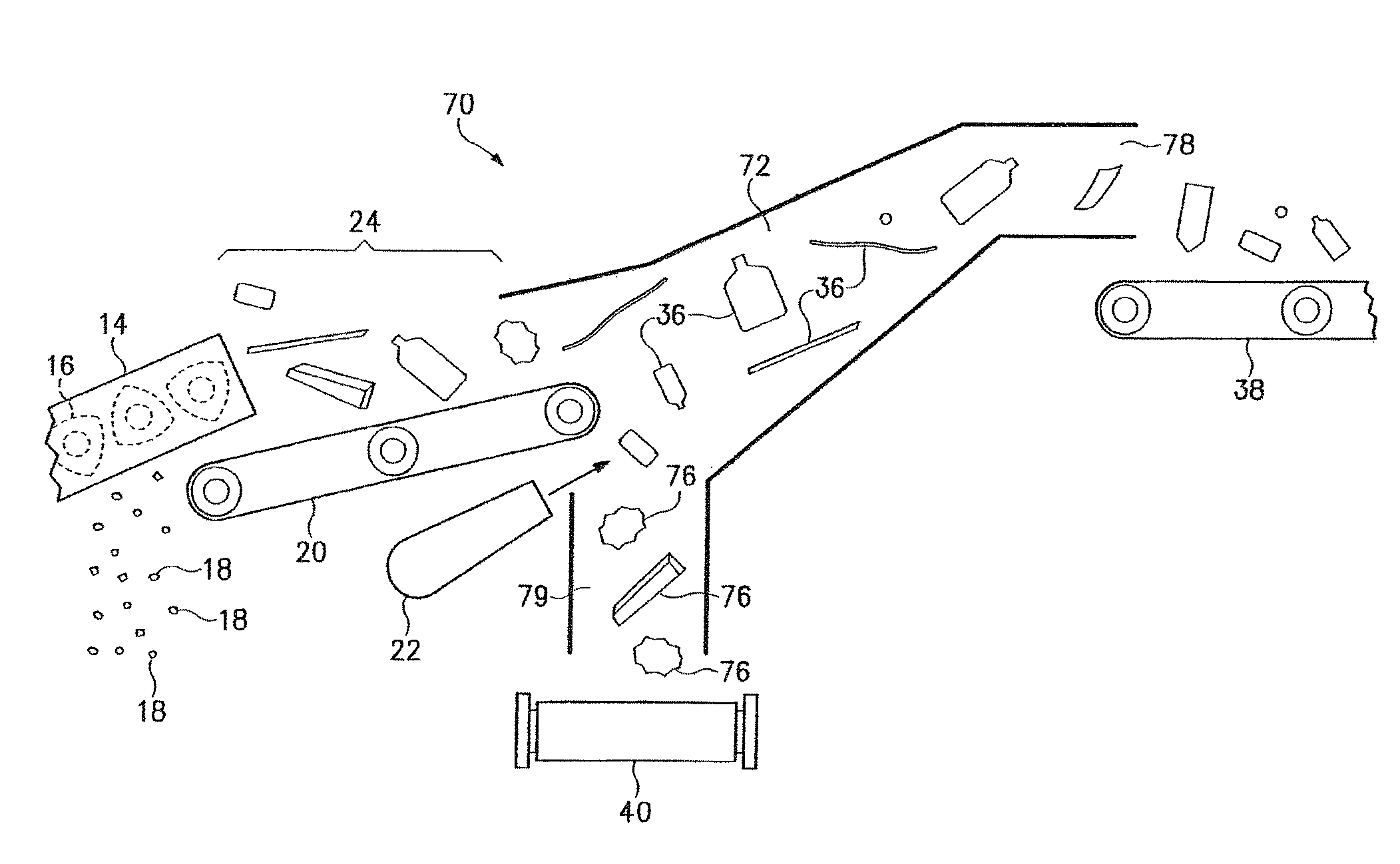 Electrostatic material separator