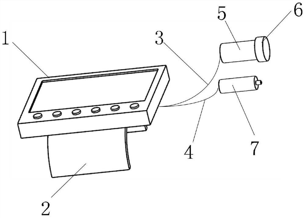 Anesthesia monitoring equipment in ultrasonic guidance and control system of anesthesia monitoring equipment