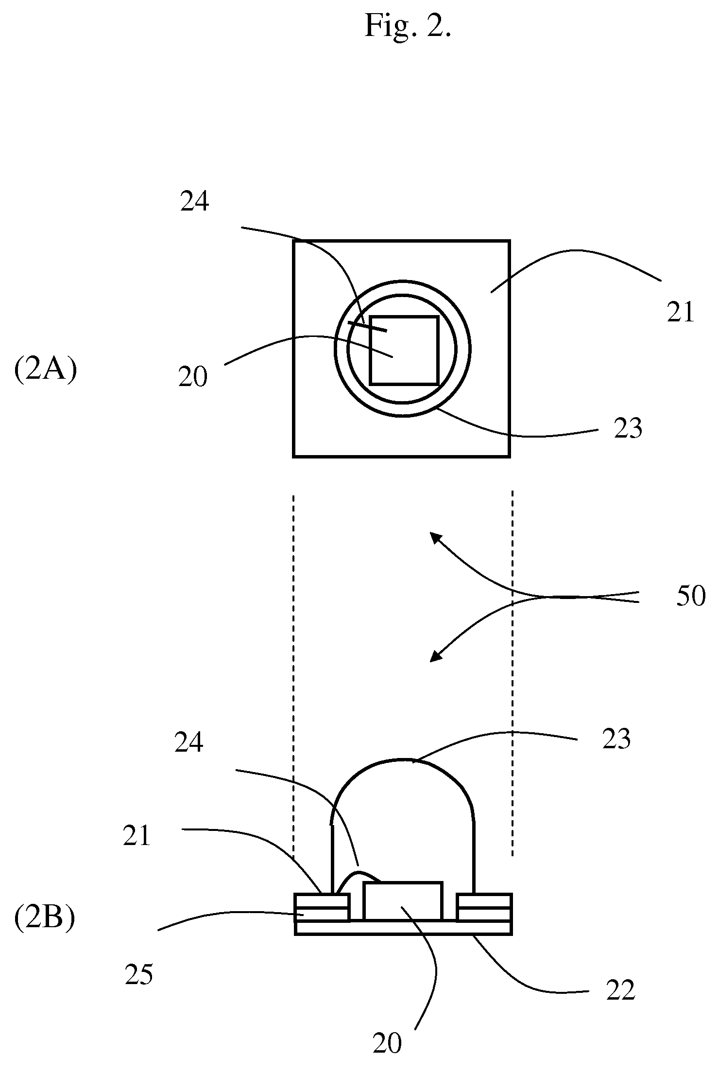 Matrix display using cassette light units