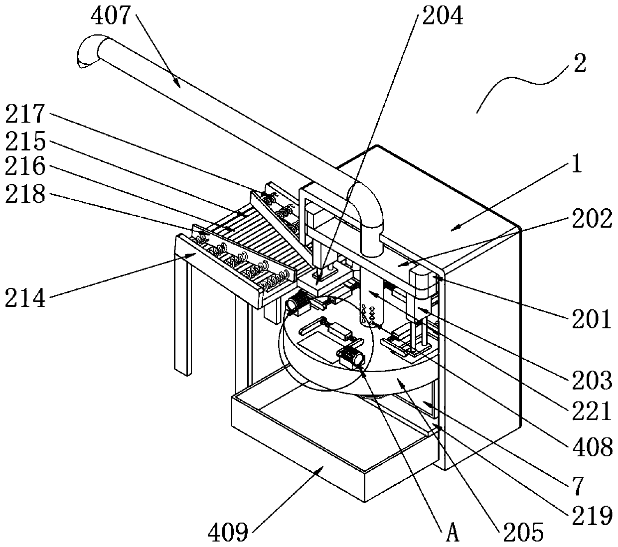 Environmental-friendly punching device