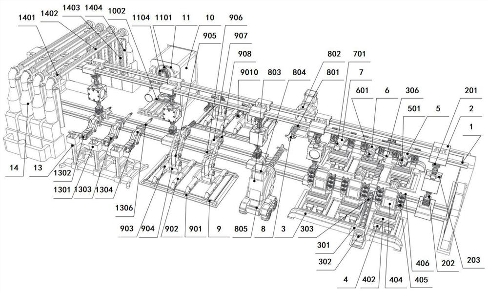 Production system for engineering auxiliary facility steel structure fixing fasteners and recycling method