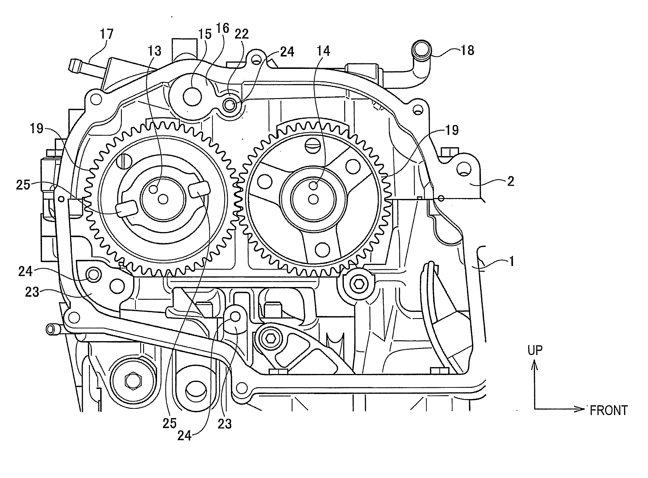 Vacuum pump mounting structure