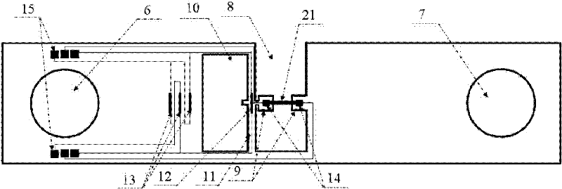 Uniaxial tension sample holder capable of testing in-situ stress and electrical property for transmission electron microscope