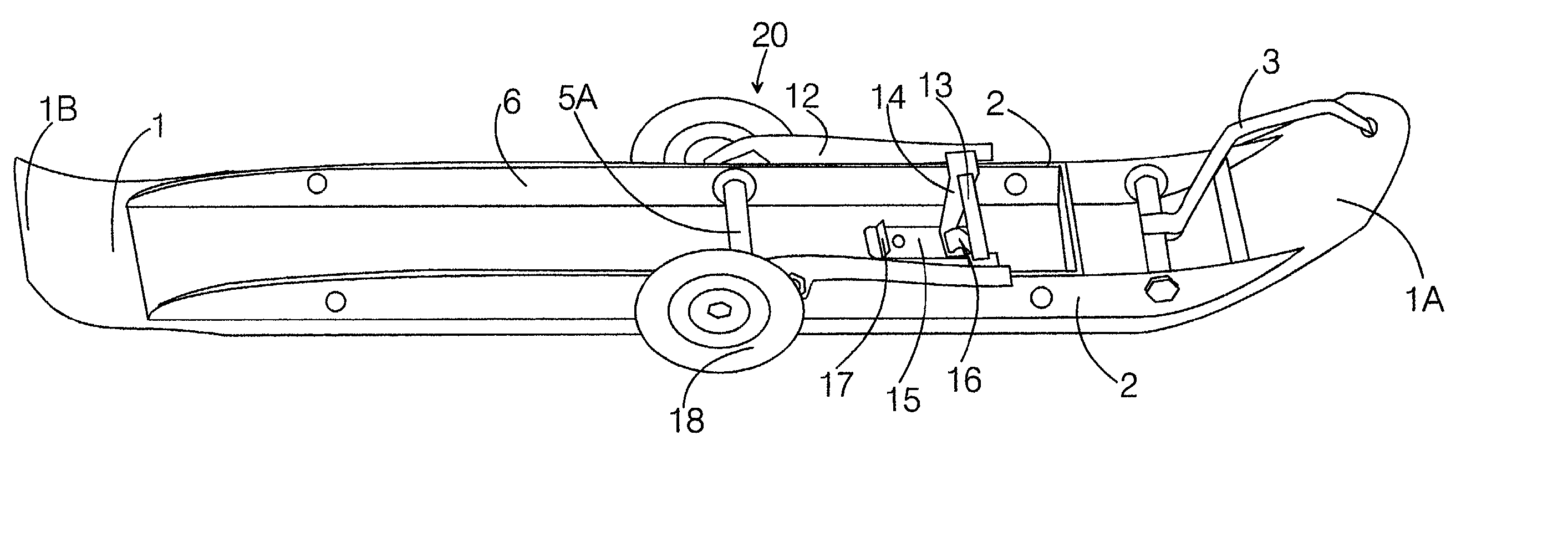 Convertible ski-supported vehicle