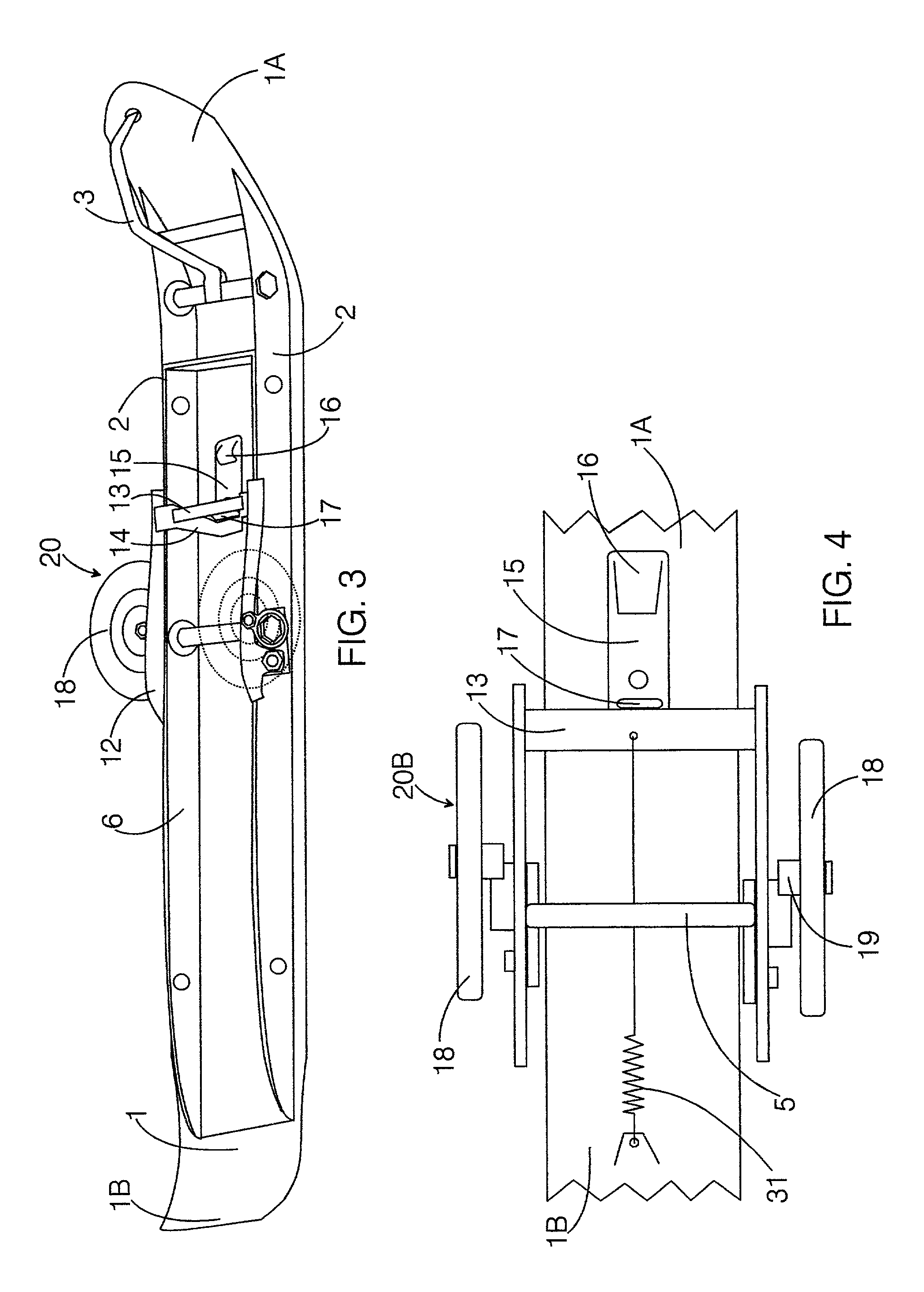 Convertible ski-supported vehicle