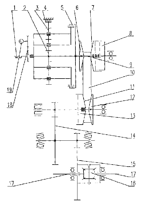 Stepless speed change gearing device