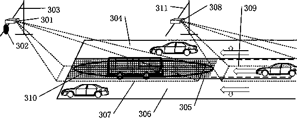 Intelligent traffic control system and control method for limiting visible area