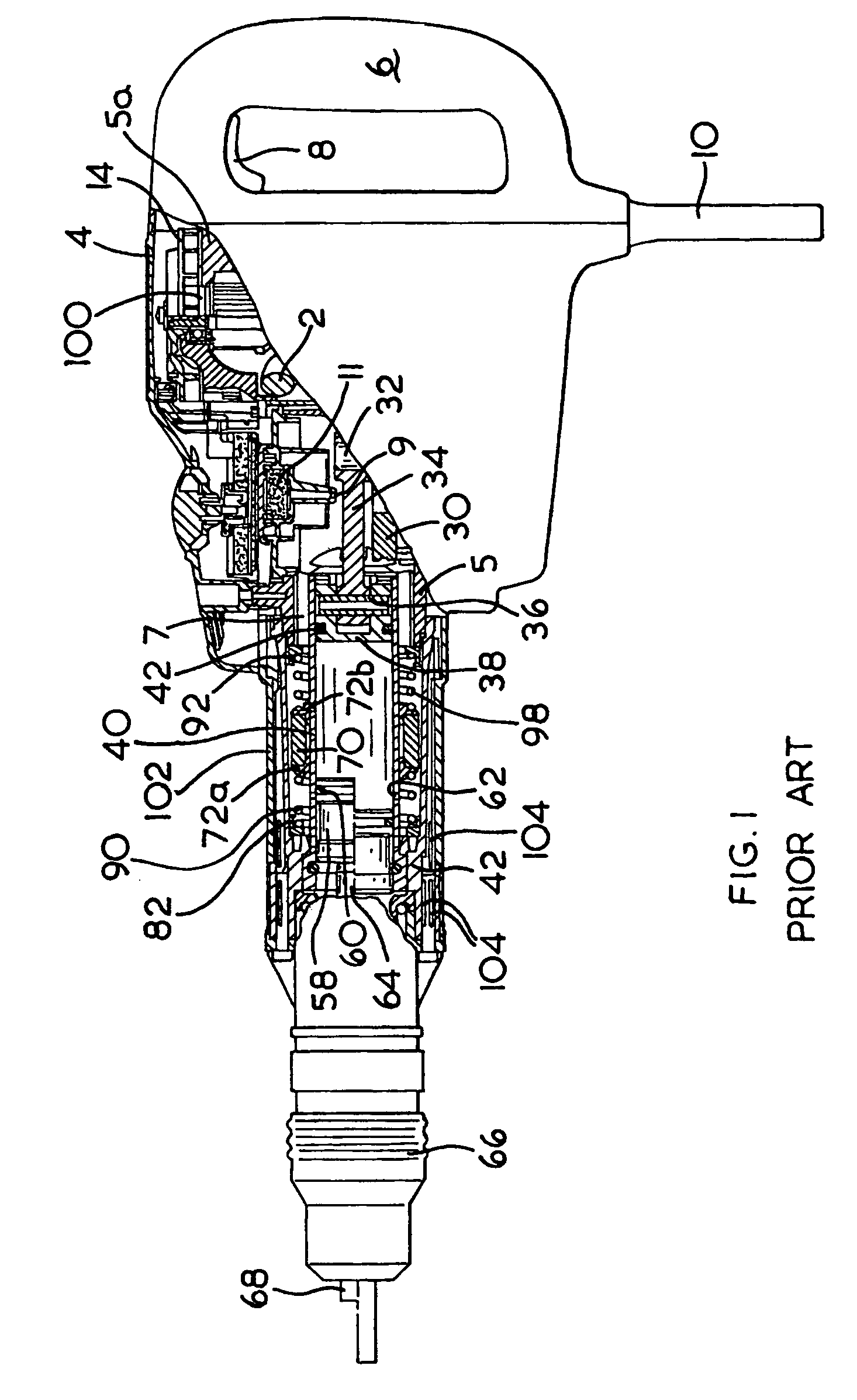 Vibration reduction apparatus for power tool and power tool incorporating such apparatus