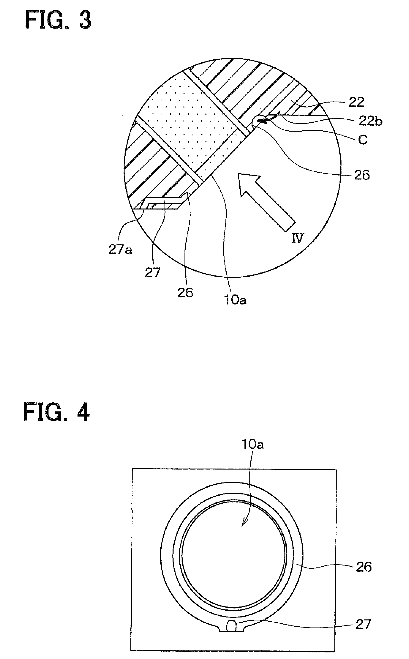 Washer nozzle-equipped camera apparatus and washer nozzle