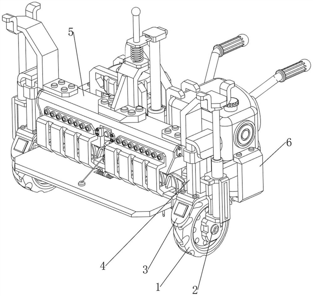 Rapid falling-off equipment for concrete cushion layer