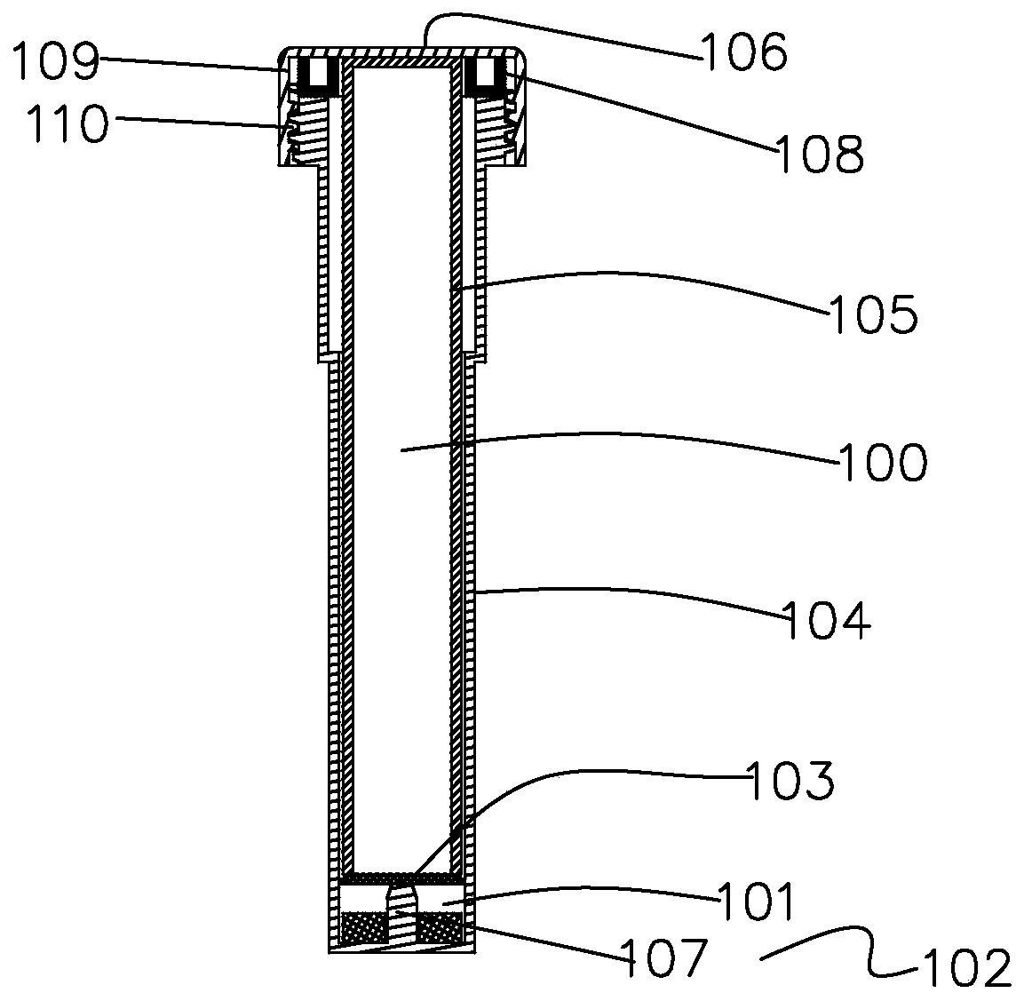 Temperature-adjustable device and container thereof