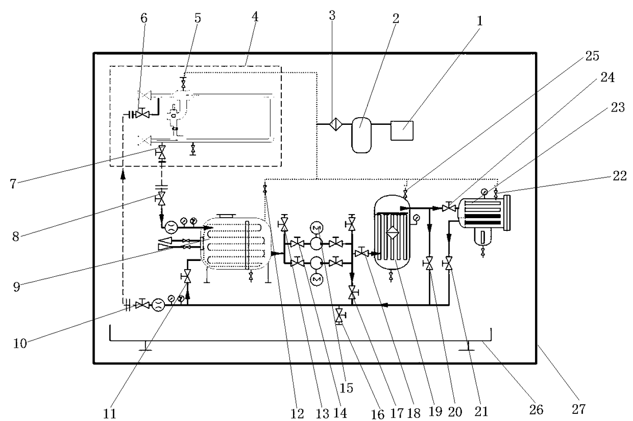 Efficient energy-saving and environmentally friendly oil dirt cleaning device and process