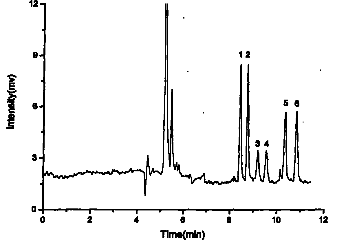 Overall chiral stationary phase of silica gel capillary and preparation method thereof