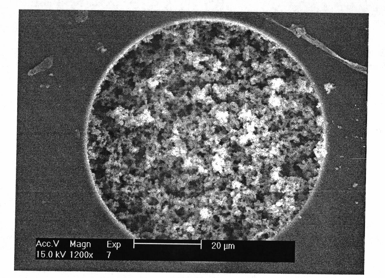 Overall chiral stationary phase of silica gel capillary and preparation method thereof